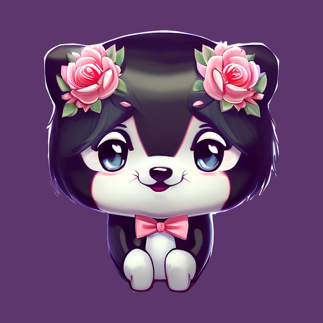 Cute kawaii panda bear by mmamma030