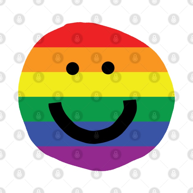 Pride Smiley Face by ellenhenryart