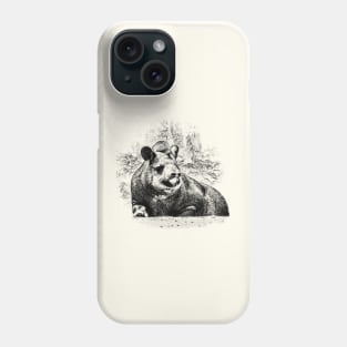 Smiling tapir Phone Case