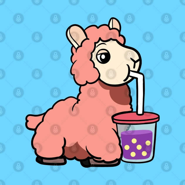 Boba Llama by WildSloths