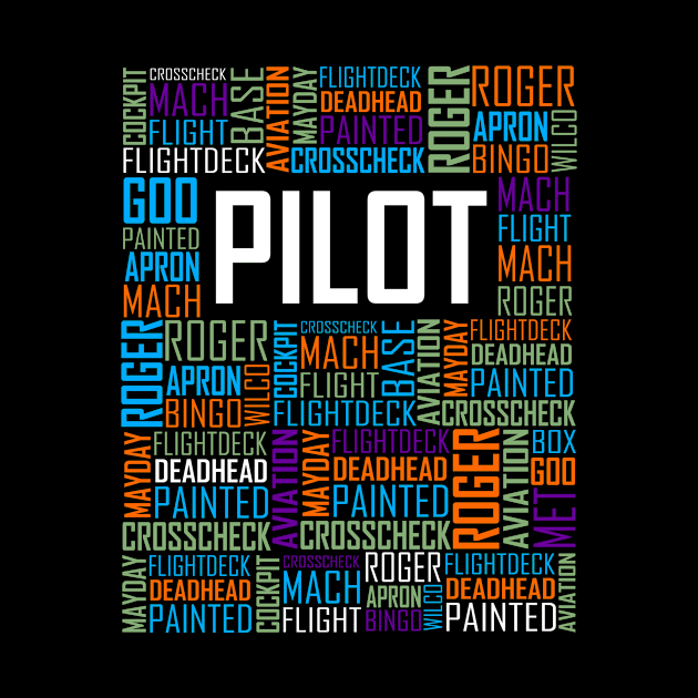 Pilot Words by LetsBeginDesigns