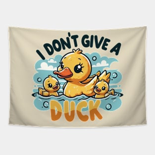 Funny duck, I don't give a duck Tapestry