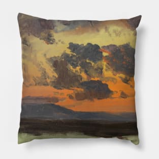 Sky at Sunset, Jamaica, West Indies by Frederic Edwin Church Pillow