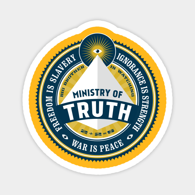 Ministry of Truth Magnet by MindsparkCreative