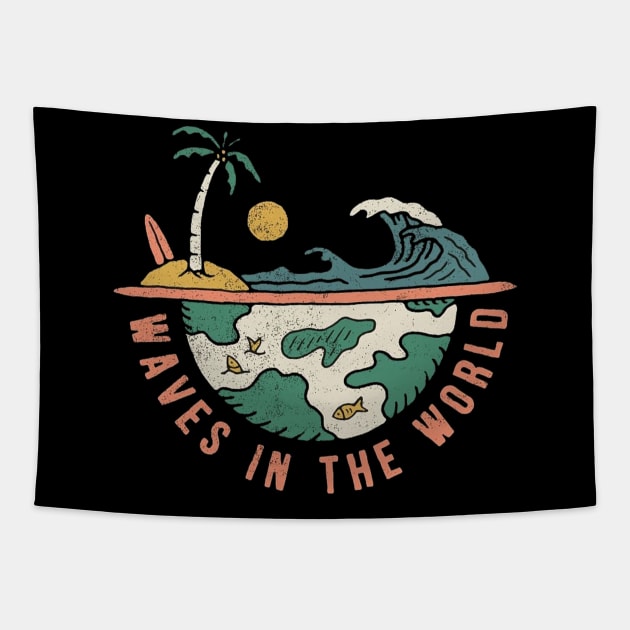 Waves in The World Tapestry by LogoBunch