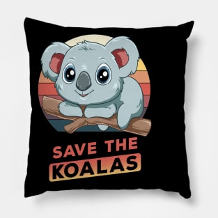 Save the koalas Pillow