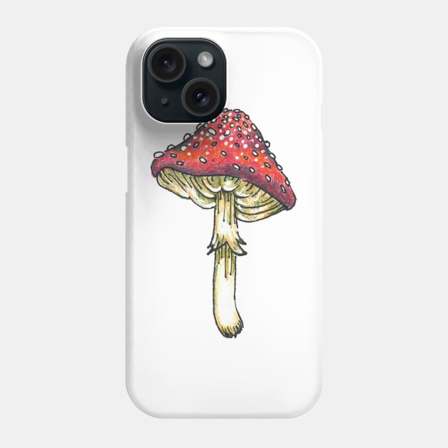 Amanita Muscaria Phone Case by Ametista Ilustrations