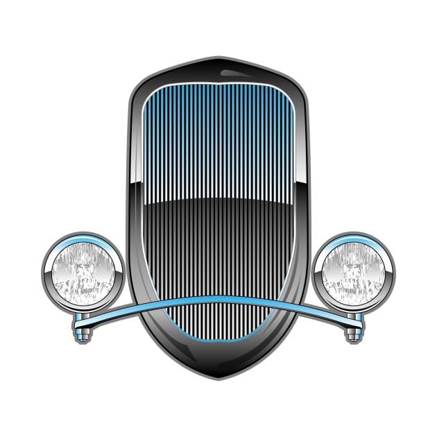 1930s Style Hot Rod Car Grill by hobrath