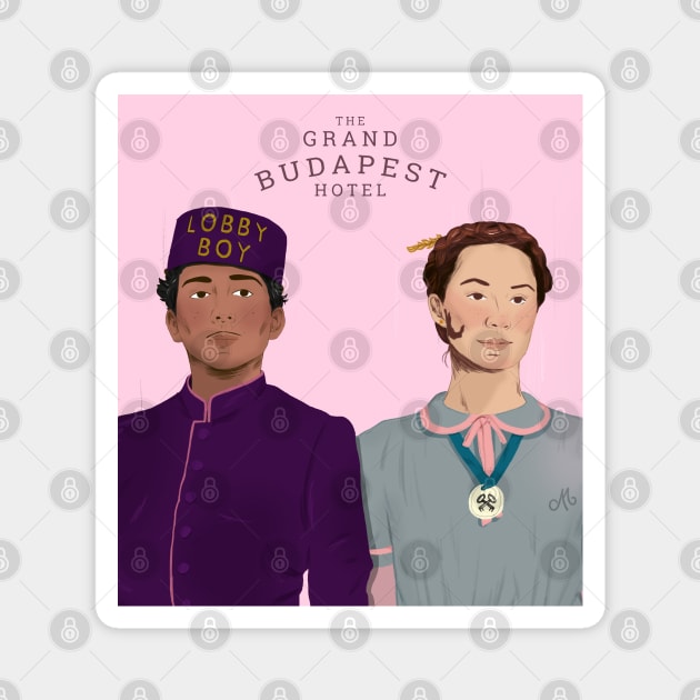 The Grand Budapest Hotel Magnet by ouiouicathy