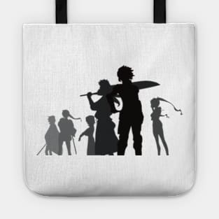 Danmachi Anime Season 4 Hestia Familia Member in Black Silhouette Tote