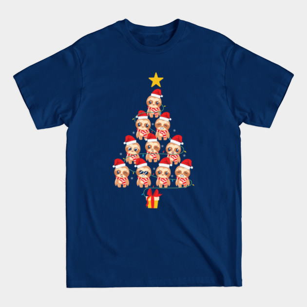 Disover sloth christmas tree funny idea - Sloth Christmas Tree - T-Shirt