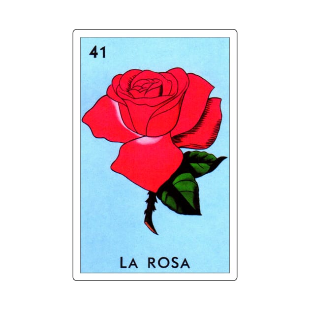 Loteria Mexicana Art - Loteria Mexicana Design - La Rosa Gift - Regalo La Rosa by HispanicStore