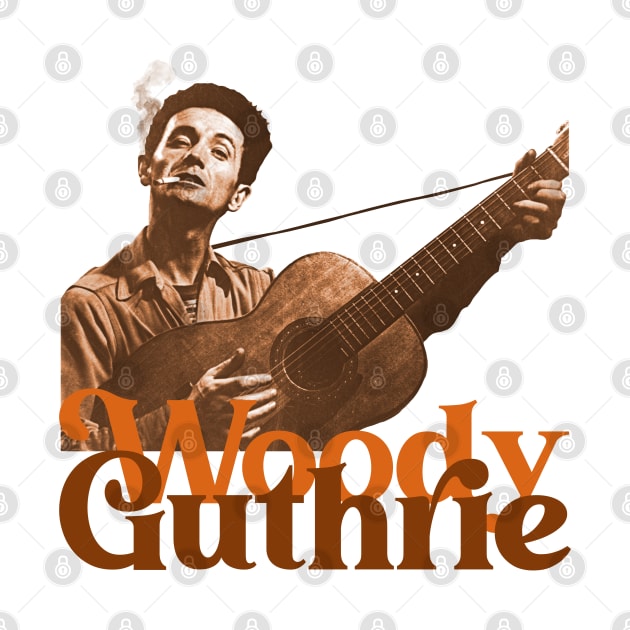 Woody Guthrie Sepia Fade by darklordpug