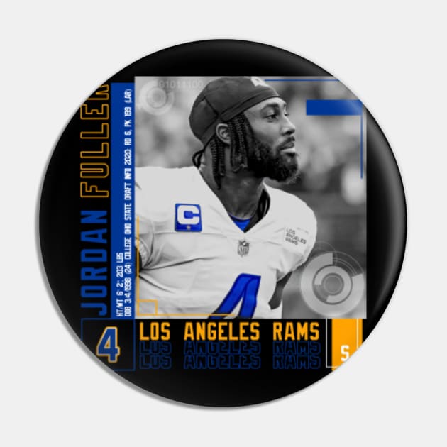 Jordan Fuller Football Edit Tapestries Rams - Jordan Fuller - Pin