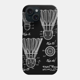 Badminton Vintage Patent Drawing Phone Case