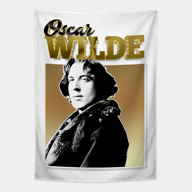 Oscar Wilde -  90s Styled Retro Graphic Design Tapestry by DankFutura