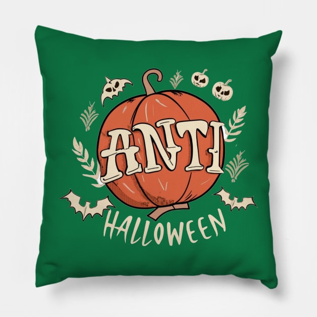 Anti Halloween Pillow by HelenGie