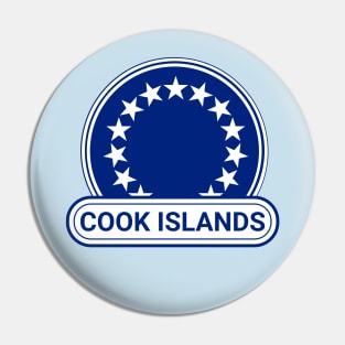 Cook Islands Country Badge - Cook Islands Flag Pin