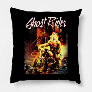 Flaming Rider Pillow