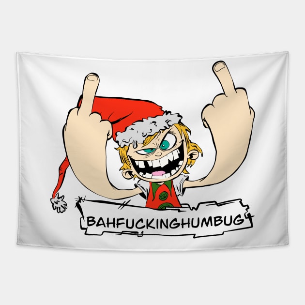 Bahumbug Tapestry by Pixelated Potatoe