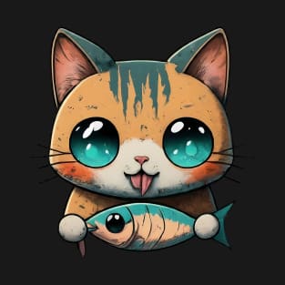 Green eye cat T-Shirt