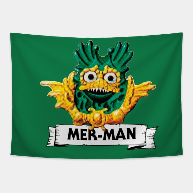 Mer-Man head Tapestry by japonesvoador