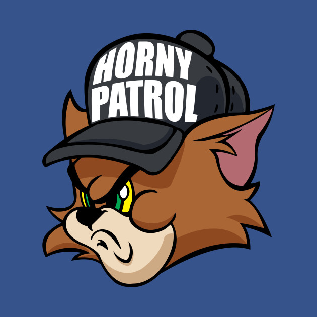 Disover Tim Cat Horny Patrol Brown - Meme - T-Shirt