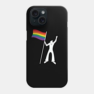 LGBTQ Bigfoot Rock On Progressive Pride Gay Flag Phone Case