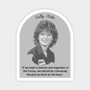 Sally Ride Portrait and Quote Magnet