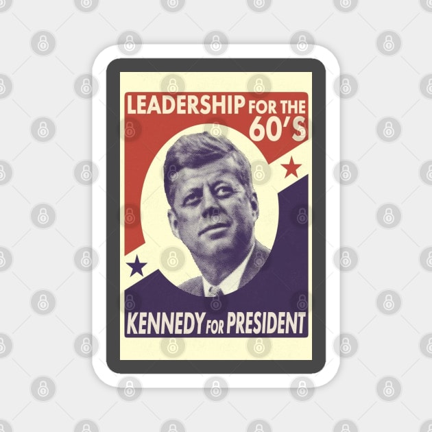 JFK for President 1960 Vintage John F. Kennedy Magnet by Matt's Wild Designs