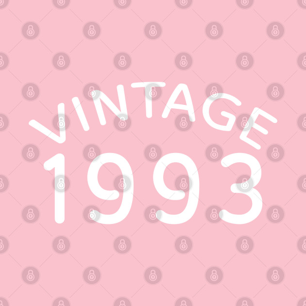 Vintage 1993 text design birthday tshirt tee clothing stickers by ABcreative