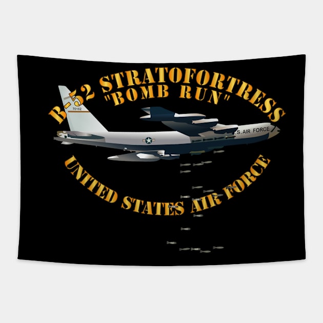 B-52 Stratofortress - Bomb Run Tapestry by twix123844