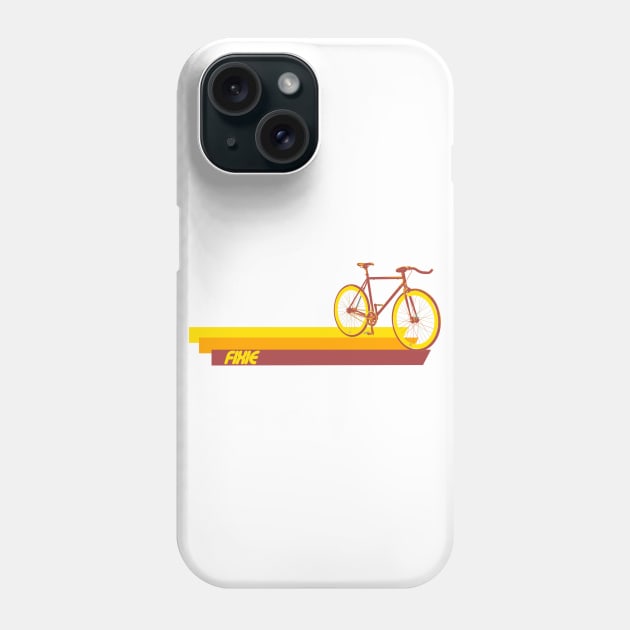 Fixie Retro Stripes Phone Case by SimonBreeze