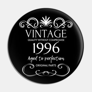 Vintage 1996 - Birthday Gift For Men Pin