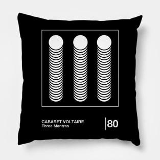 Cabaret Voltaire / Minimal Style Graphic Artwork Design Pillow