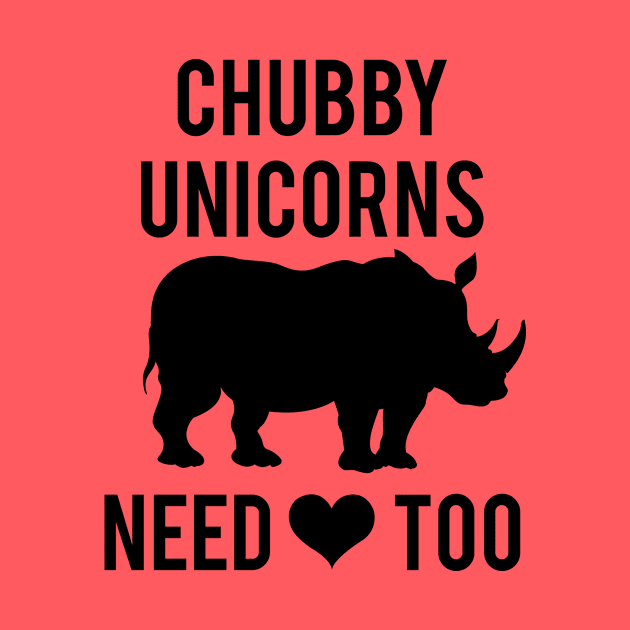 Chubby unicorns Need Love Too by redsoldesign