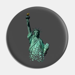 Low Poly Statue of Liberty Pin