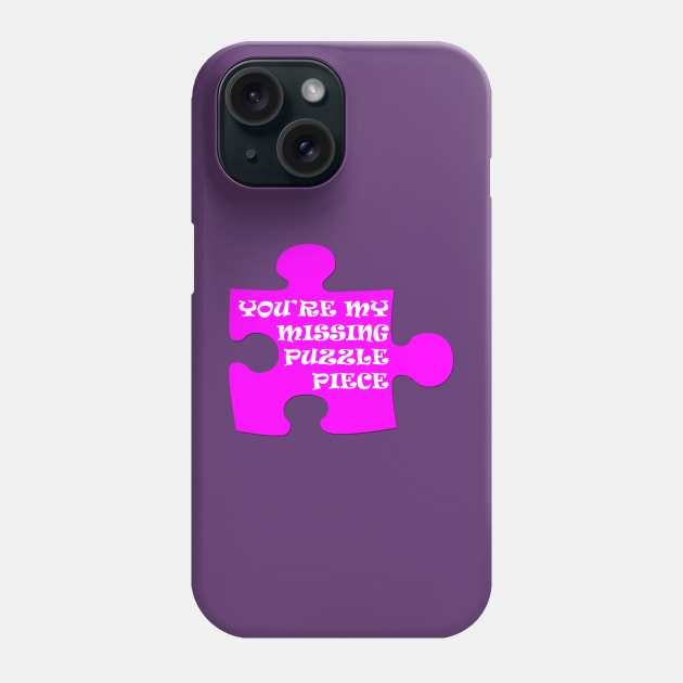 You're My Missing Puzzle Piece Phone Case by Maries Papier Bleu