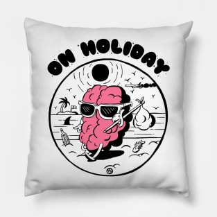 Brain on holiday Pillow