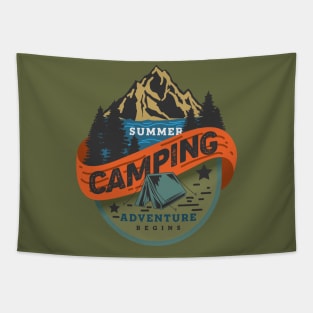 Summer Camping Tapestry