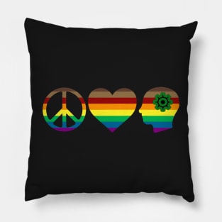 Peace, Love, and Understanding Pillow