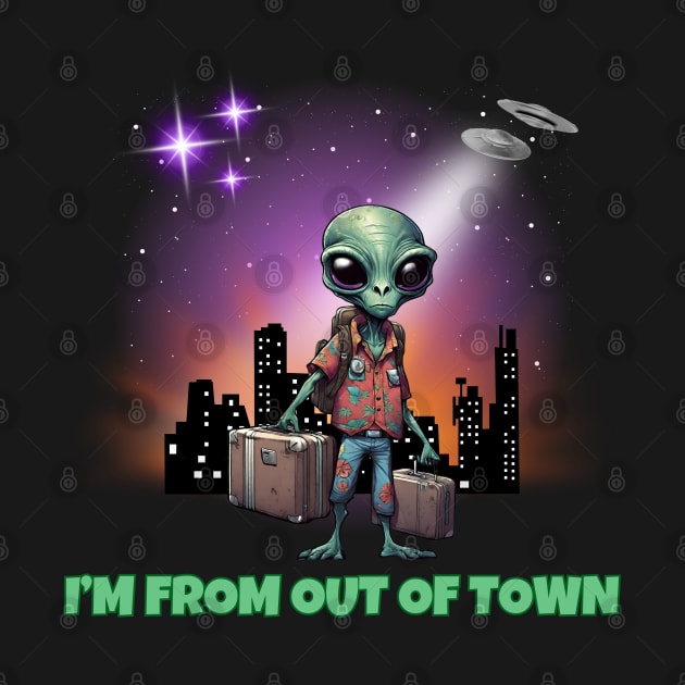 I'm From Out Of Town by Kenny The Bartender's Tee Emporium