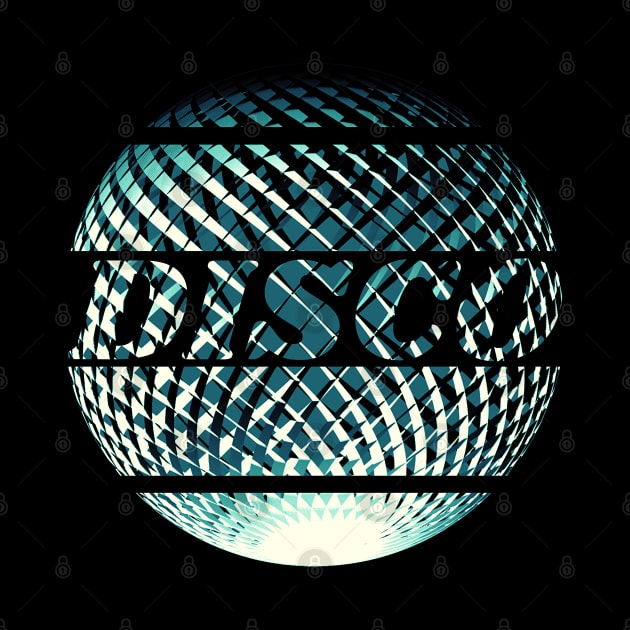 Steel blue disco discoball by Bailamor