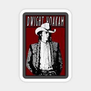 Vintage Retro Dwight Yoakam Magnet