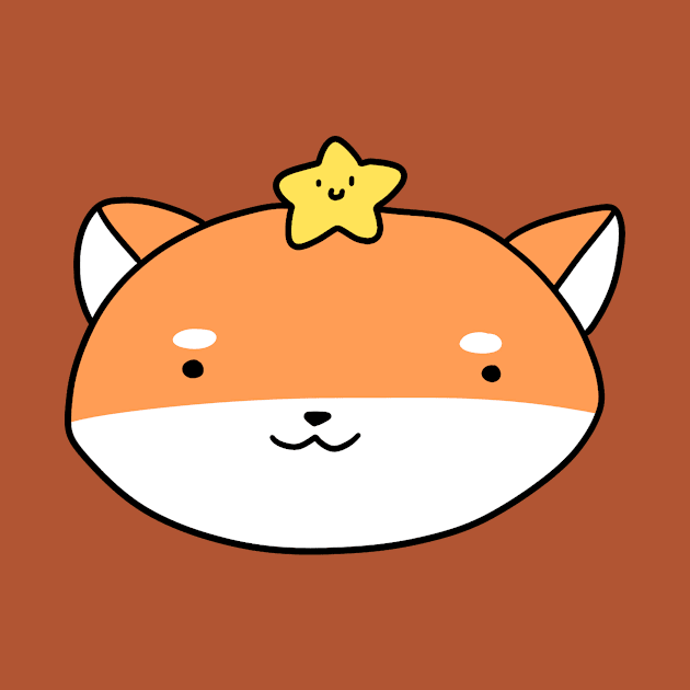 Star Shiba Face by saradaboru