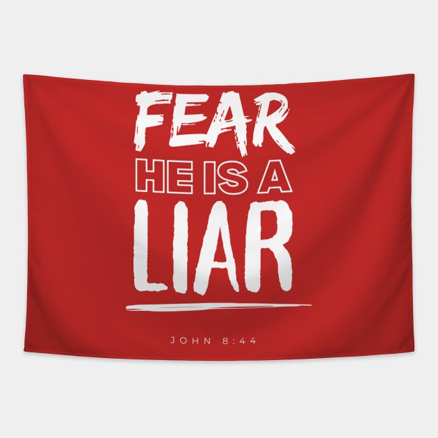 Fear he is a Liar - John 8:44 Tapestry by IamHISchild.com