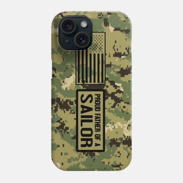 Proud Father of a Sailor Phone Case by Jared S Davies