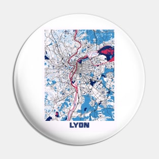 Lyon - France MilkTea City Map Pin