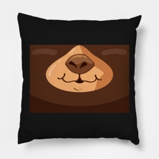 Cute bear face mask for kids Pillow