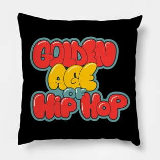 Golden Age of Hip Hop - Hip Hop - Graffiti Bubble Style Pillow